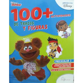 100actividades de trazos y figuras Disney. Preescolar 3