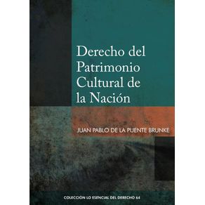 Derecho del patrimonio cultural de la nación