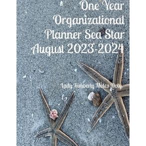 Sea Star One Year Organizational Planner August 2023-2024