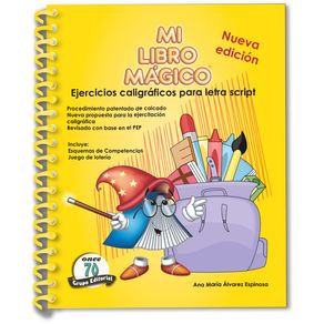 Mi libro mágico. Ejercicios caligráficos para letra script. Preescolar