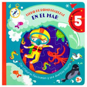 Libro infantil de rompecabezas en el mar