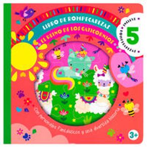 Libro infantil de rompecabezas el reino de los gaticornios
