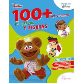 100actividades de trazos y figuras Disney. Preescolar 3