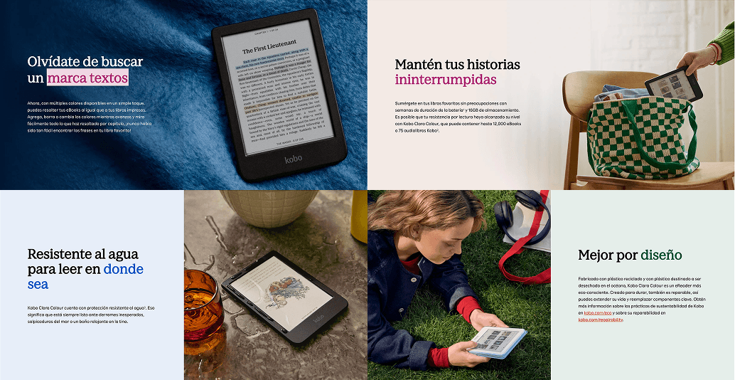 Kobo Clara Colour Librerías Gandhi